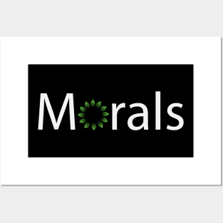 Morals artistic text design Posters and Art